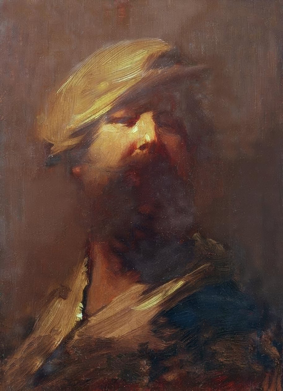 Självporträtt av Wilhelm Busch