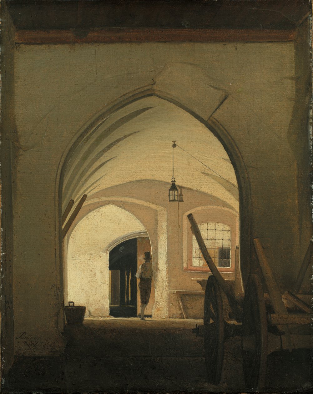 A Coach House, Partenkirchen av Wilhelm Ferdinand Bendz