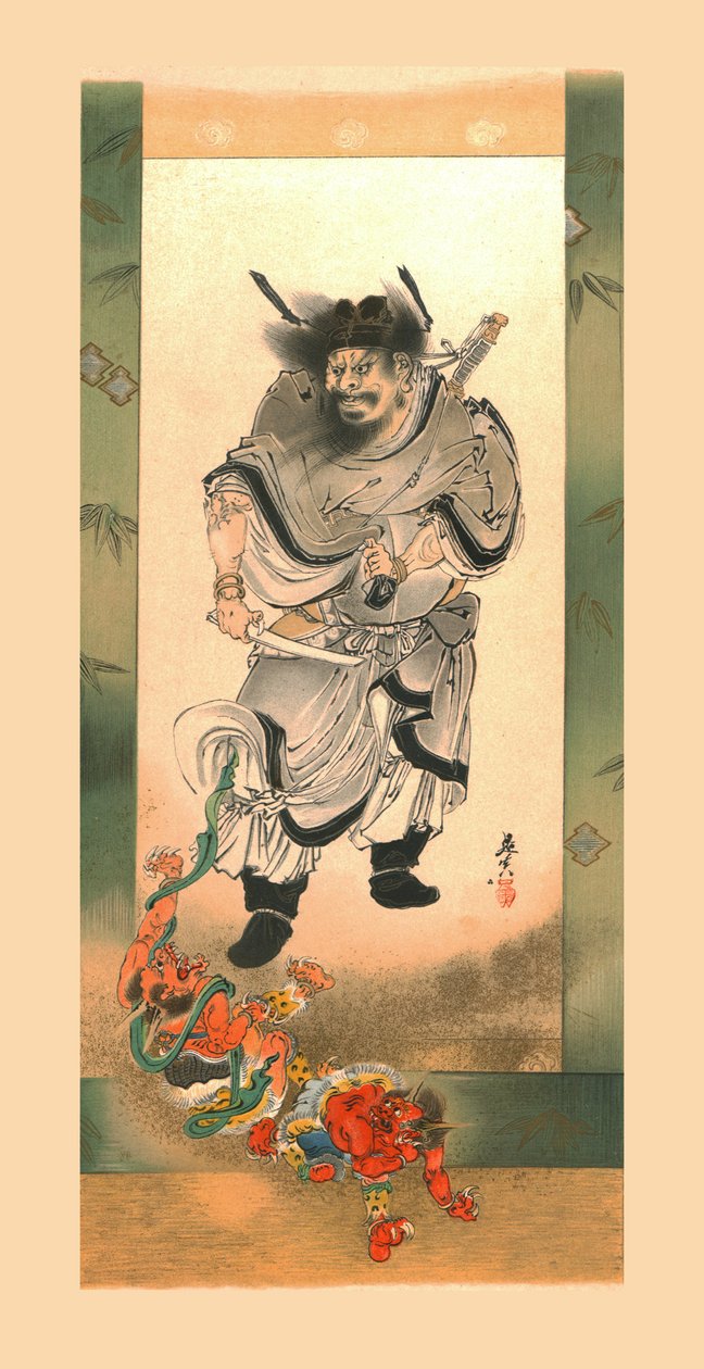 Shoki och demonerna, c1880, 1886. av Wilhelm Greve