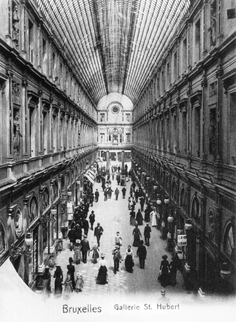 St. Hubert-galleriet i Bryssel, ca 1900 av Wilhelm Hoffmann
