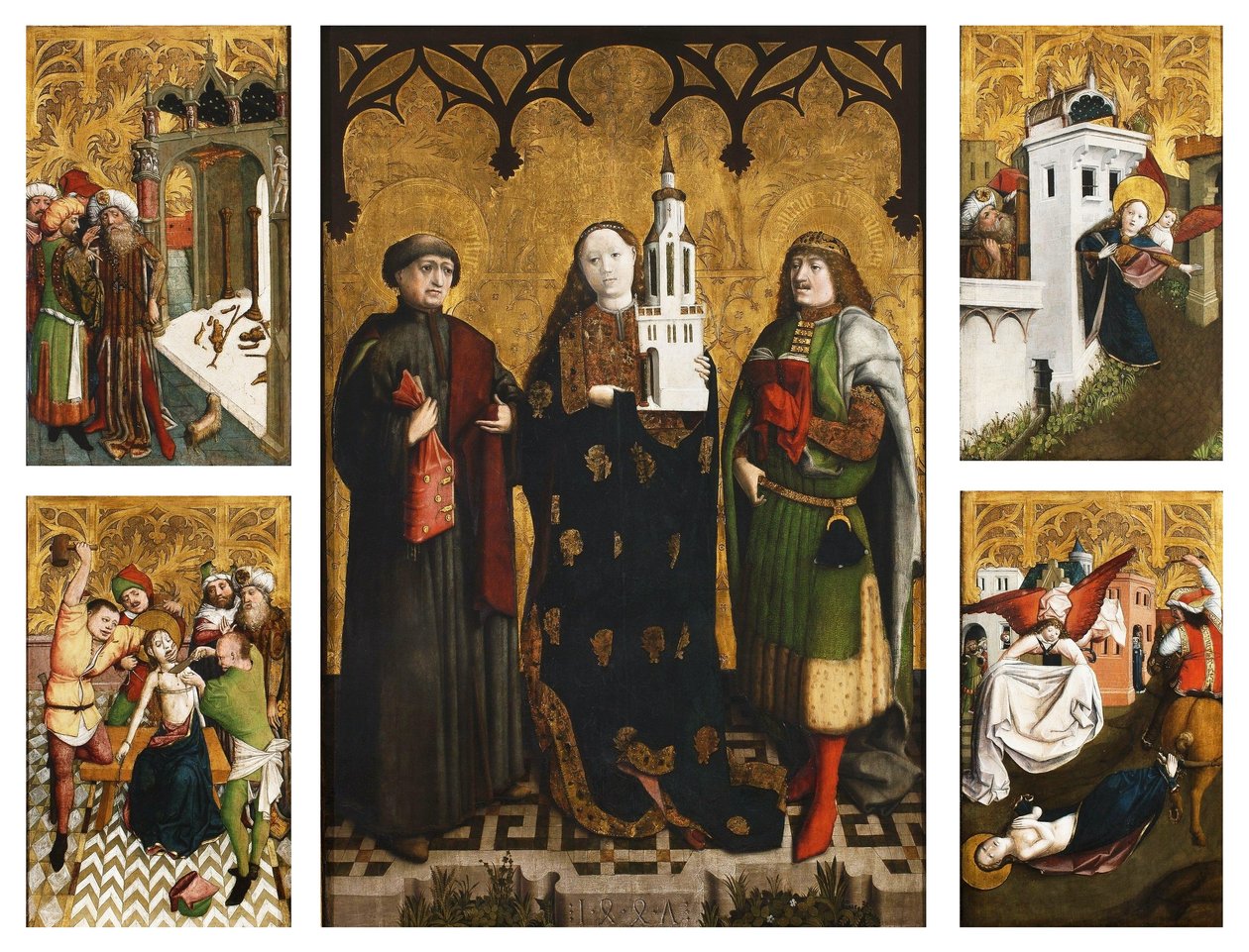 Sankt Barbara altartavla av Wilhelm Kalteysen