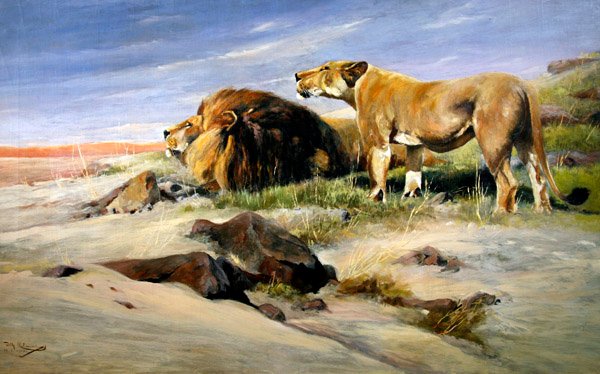 Rövare av öknen av Wilhelm Kuhnert