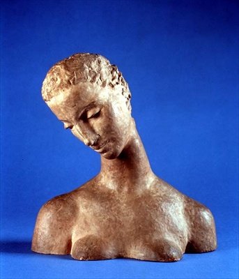 Head of a Woman (terrakotta) av Wilhelm Lehmbruck