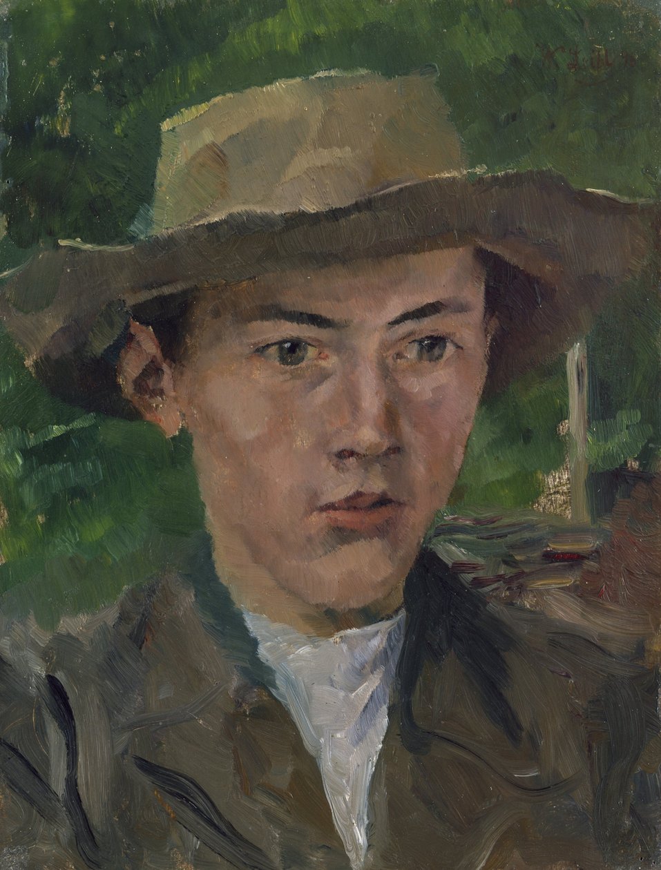 pojke huvud av Wilhelm Maria Hubertus Leibl