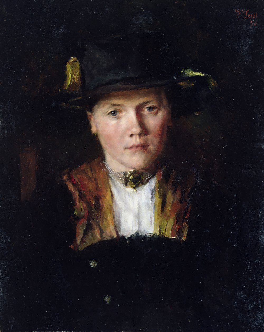 En bayersk flicka, 1897 av Wilhelm Maria Hubertus Leibl