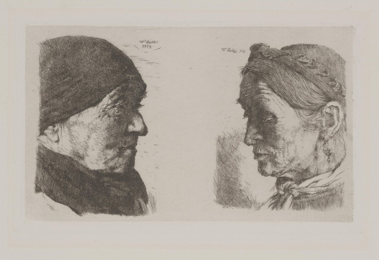 Ett bondepar av Wilhelm Maria Hubertus Leibl