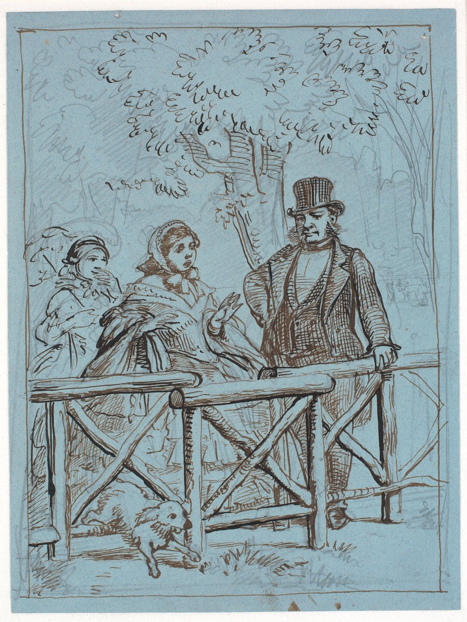 Krinolinens svårigheter av Wilhelm Marstrand