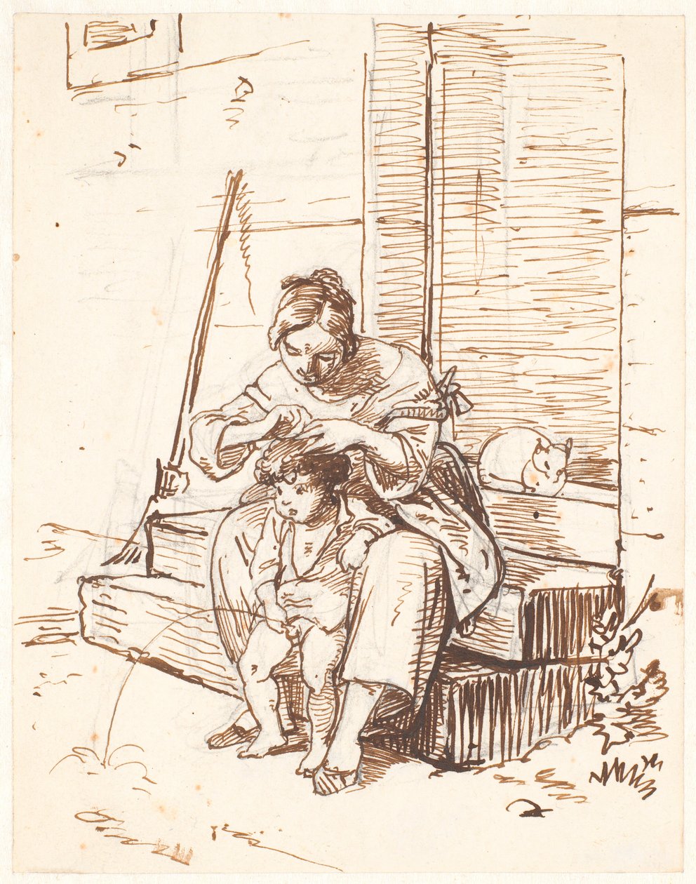 Romersk gatubild av Wilhelm Marstrand
