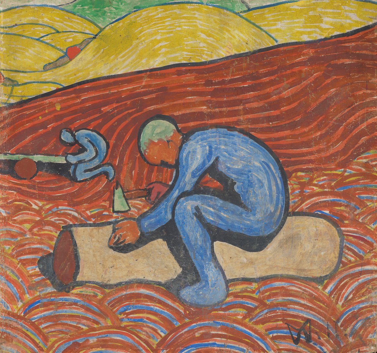 Träarbetarna av Wilhelm Morgner
