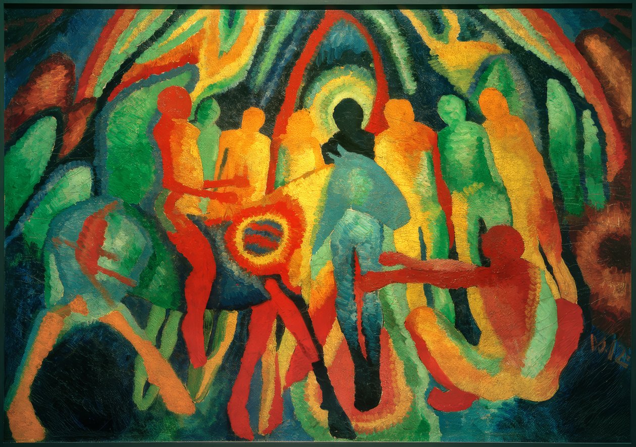 Inträde i Jerusalem av Wilhelm Morgner