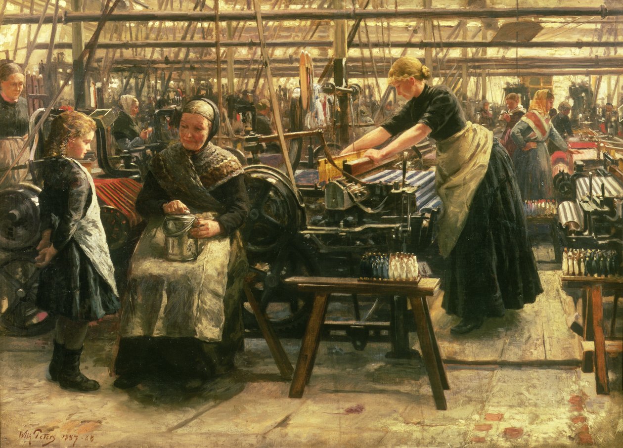 Hjulväveri av Wilhelm Peters