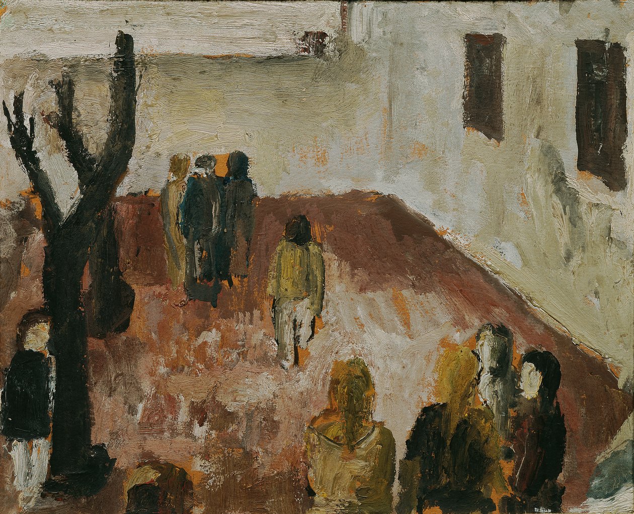 Studera på "Skolgården" av Wilhelm Thöny