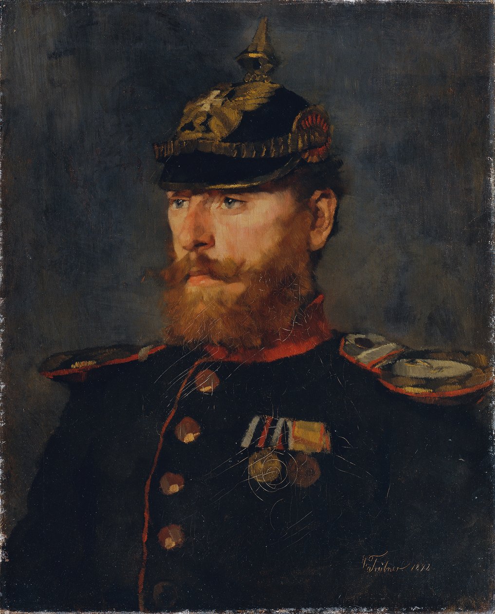 Landwehr officer av Wilhelm Trübner