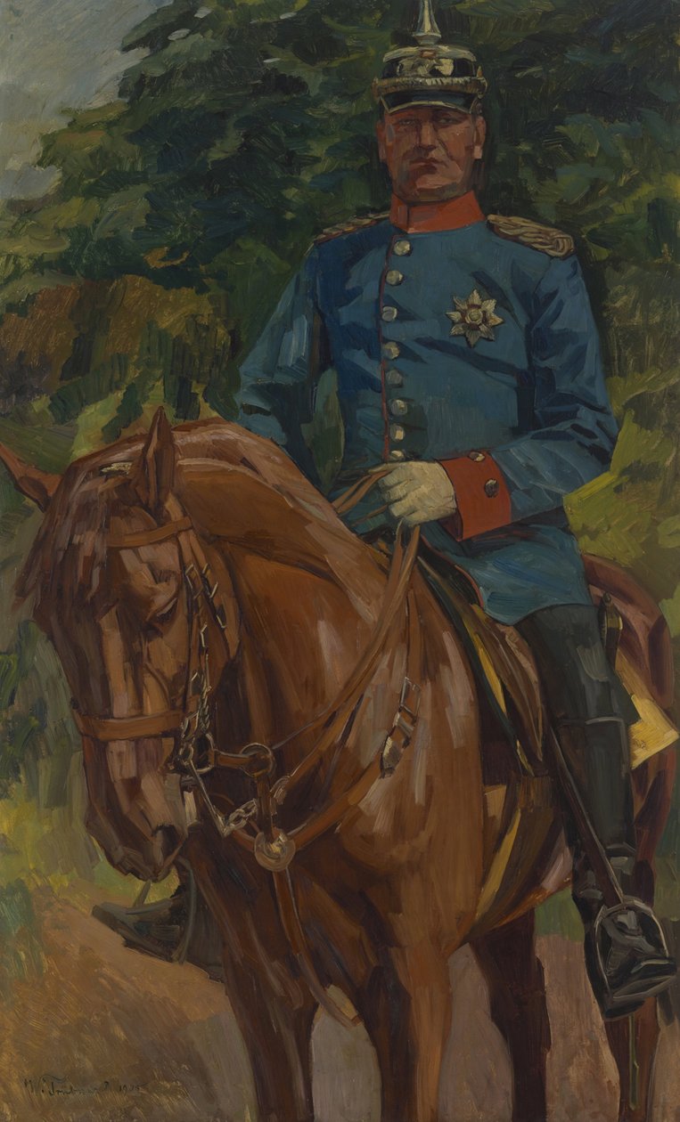 ryttarporträtt av Wilhelm Trübner