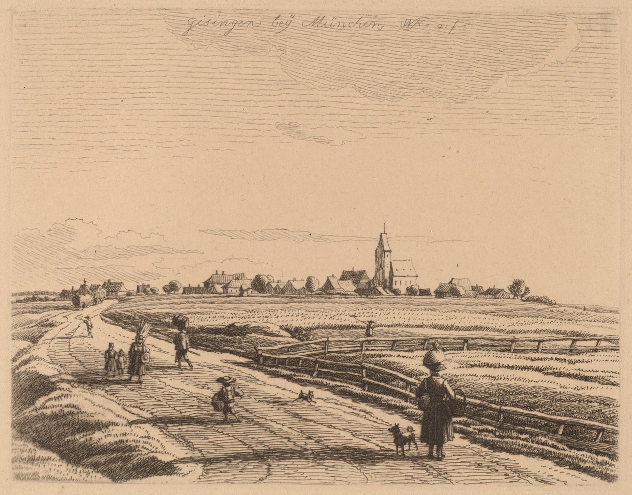 Giesing av Wilhelm von Kobell