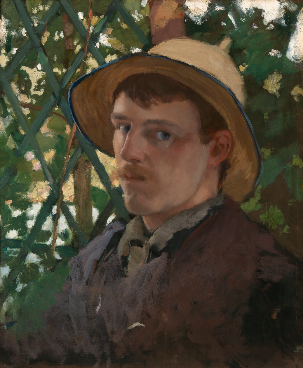 Självporträtt i Montigny, 1876. av Will H. Low