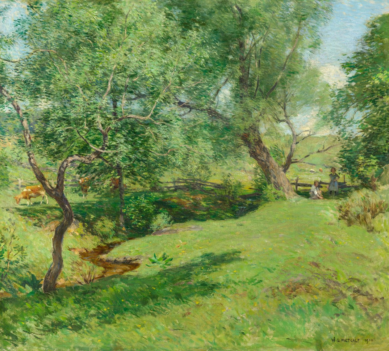 Juni Pastoral av Willard Leroy Metcalf