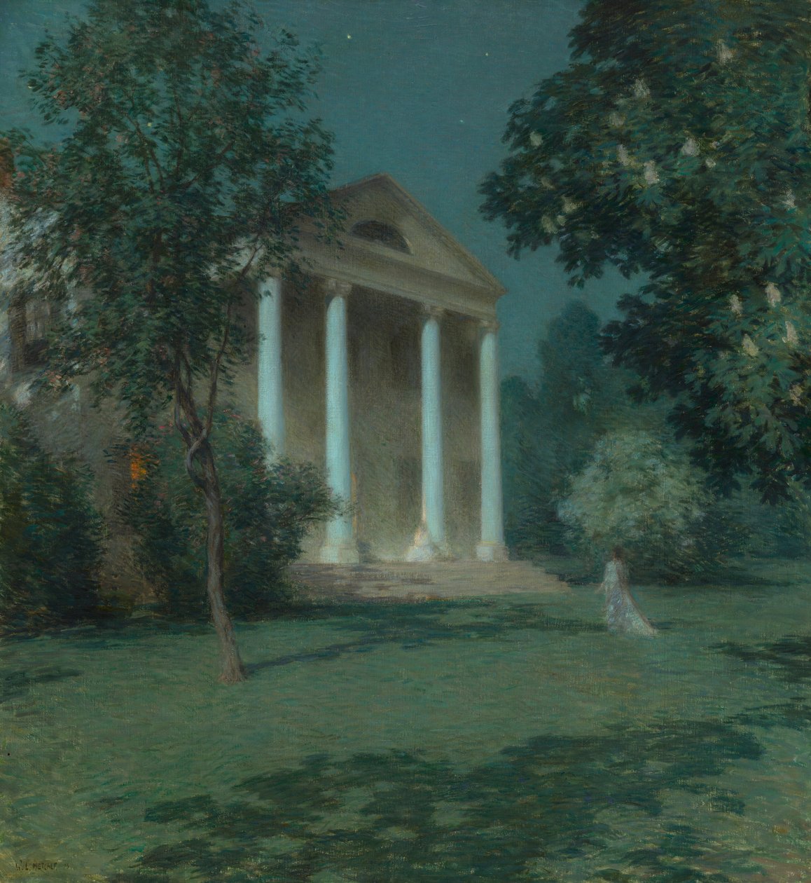 maj natt av Willard Leroy Metcalf