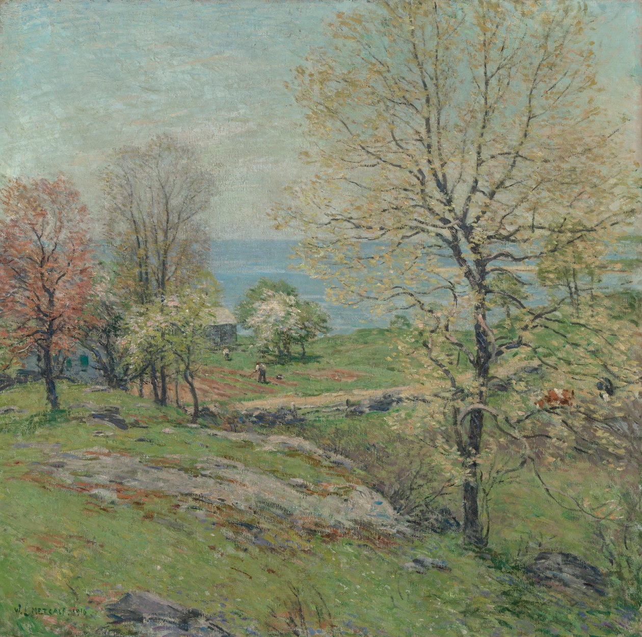 The Budding Oak, 1916. av Willard Leroy Metcalf