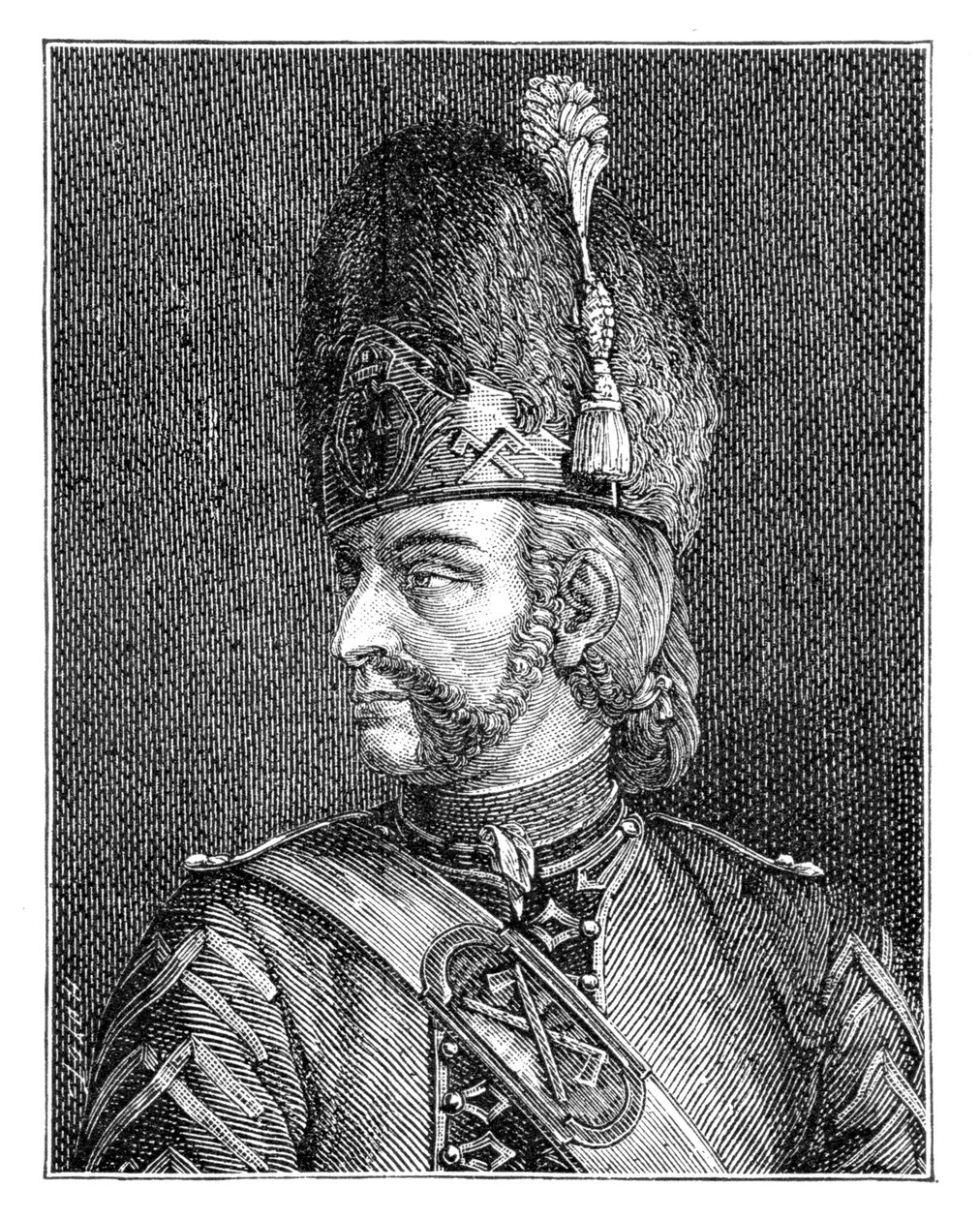 Schweiziska gardets motorhuv, 1885. av Wille
