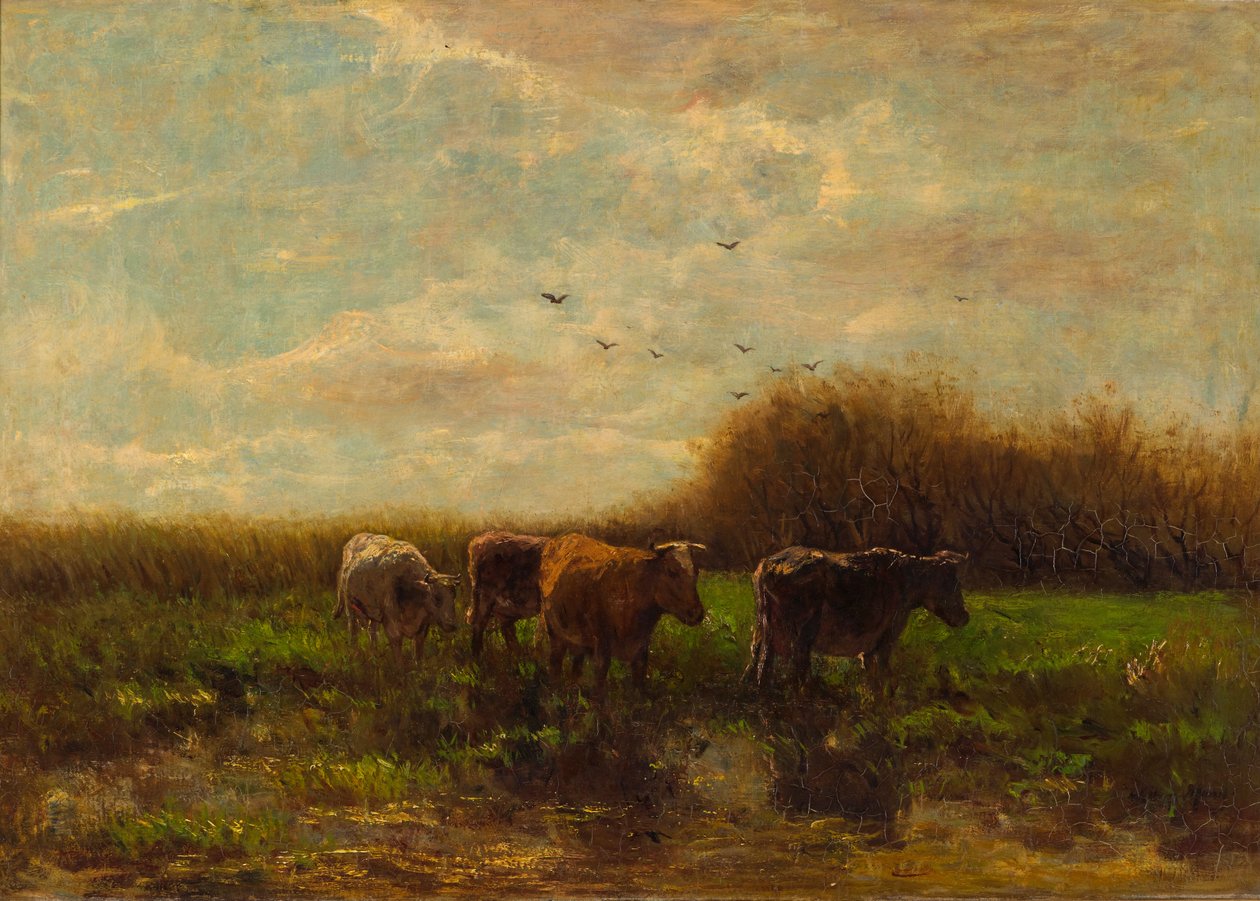 Cows at evening av Willem Maris