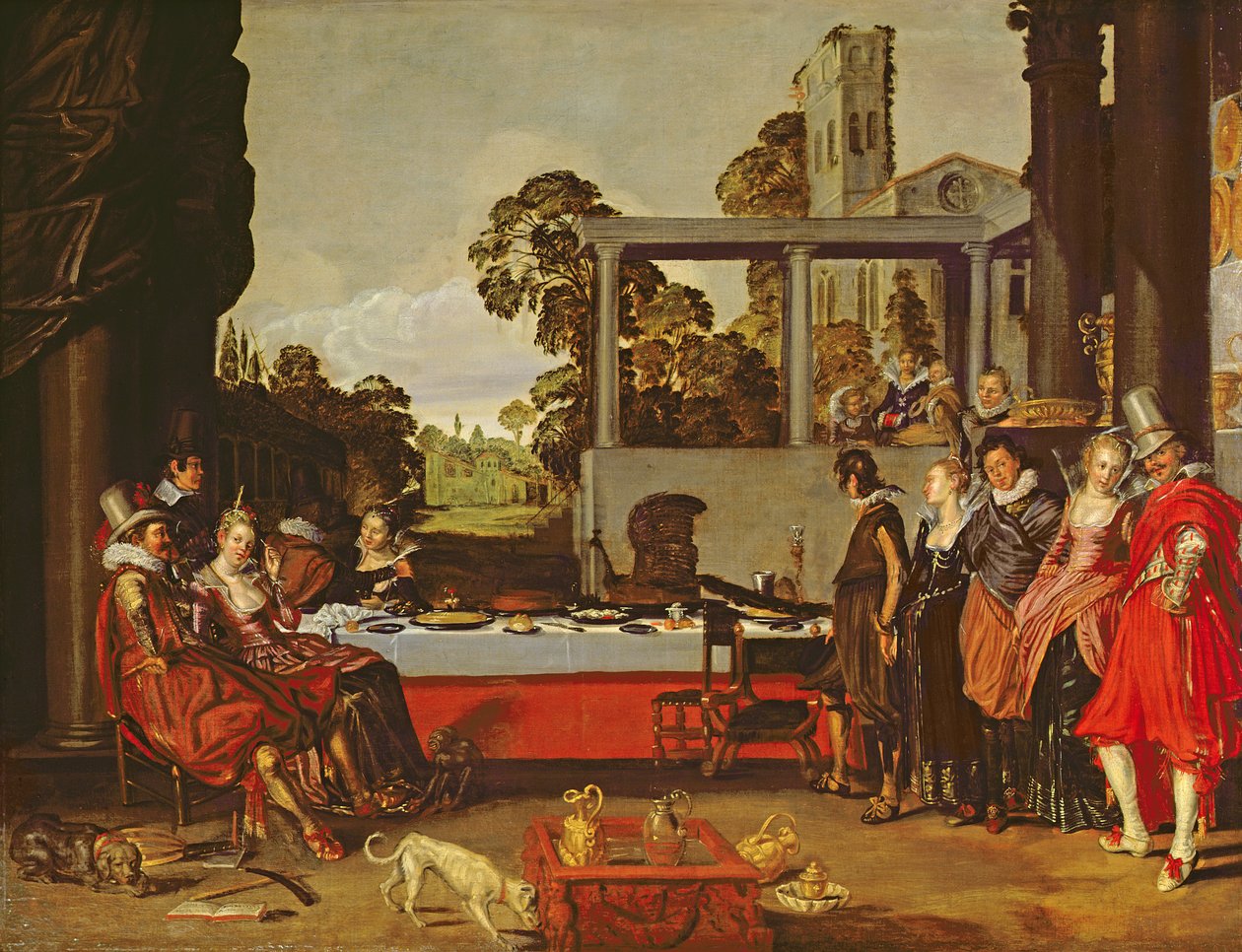 Trevligt sällskap i det fria av Willem Pietersz Buytewech