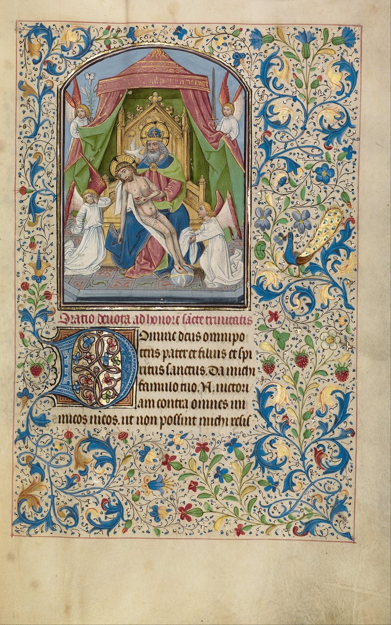 The Throne of Grace Trinity av Willem Vrelant
