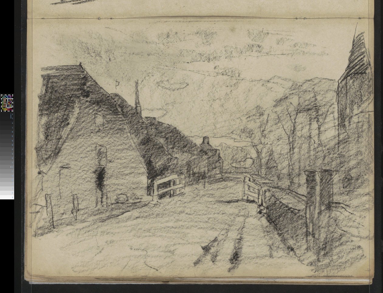Byväg i Diepenheim av Willem Arnoldus Witsen
