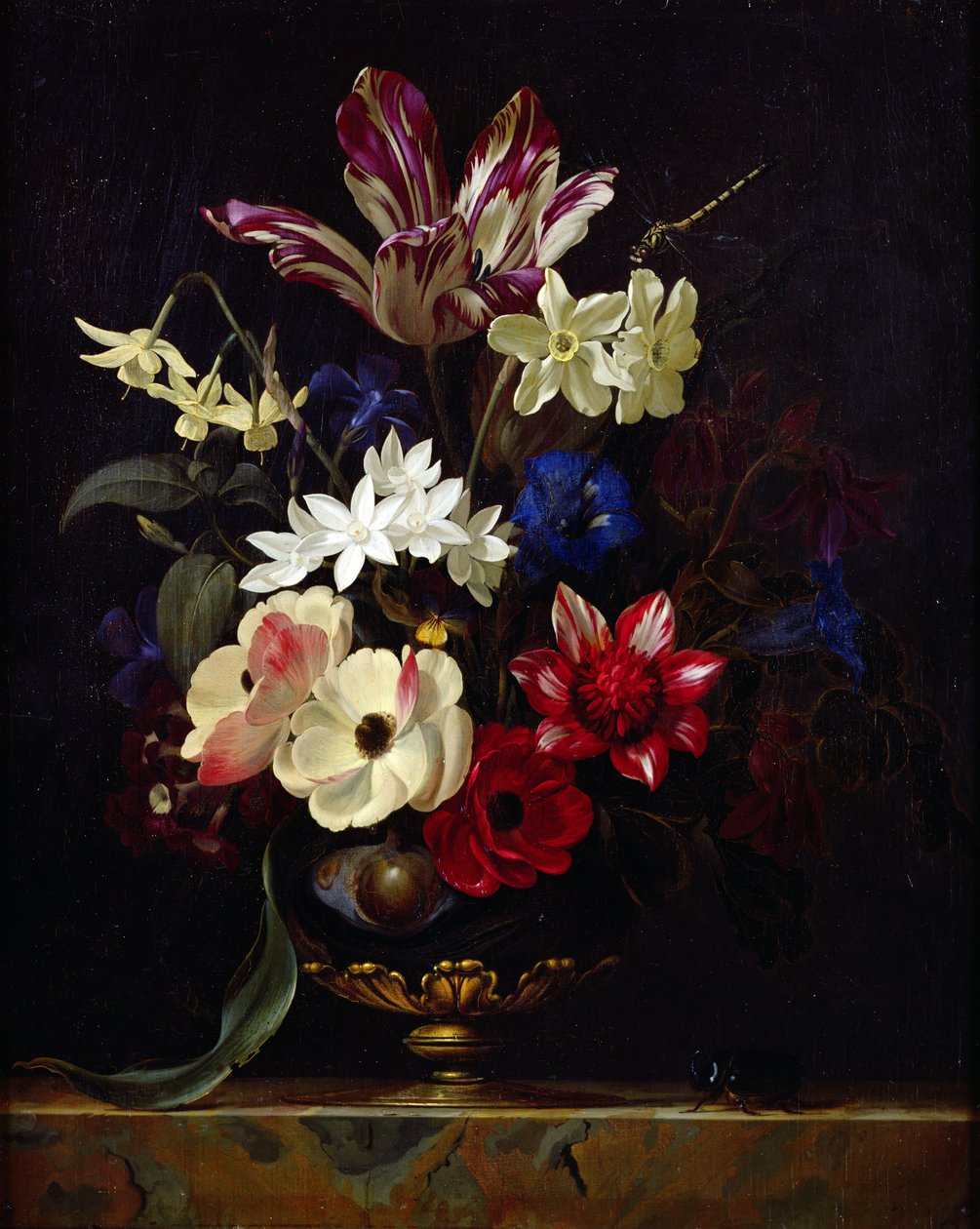 Stilleben med blommor av Willem van Aelst