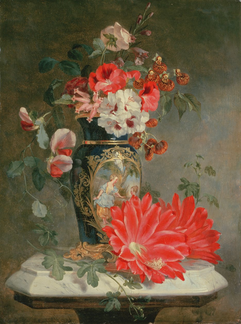 Blommor Stilleben av Willem van Leen