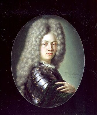 Porträtt av James Butler, 2:e hertig av Ormonde, 1705 (olja på silver) av Willem Van Mieris