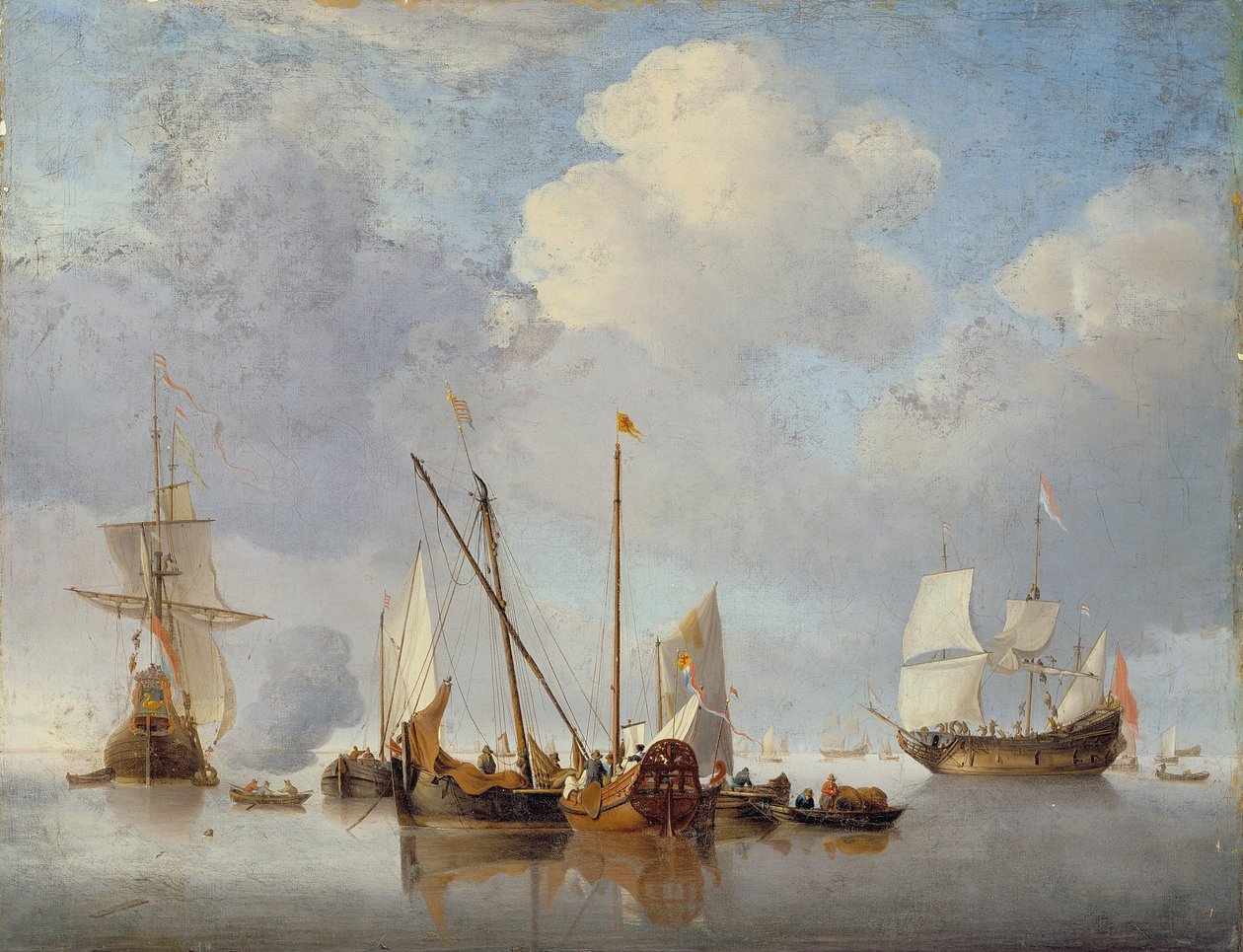 A Calm av Willem van de Velde the Younger