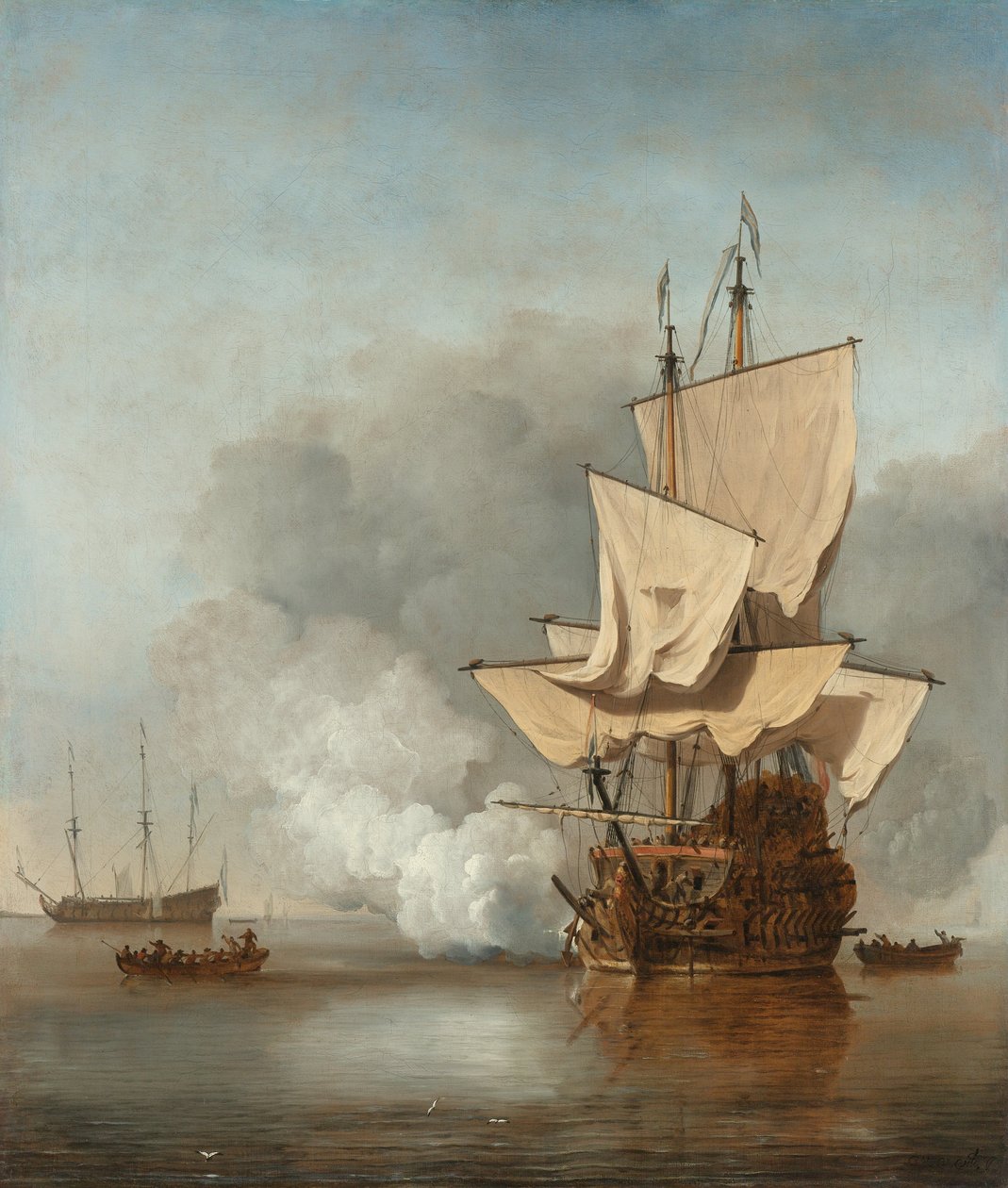 Kanonen sköt av Willem van de Velde the Younger