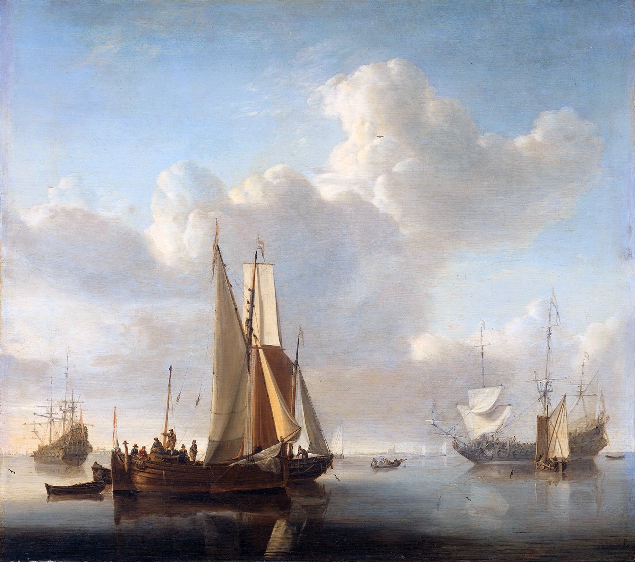 Ships off the coast av Willem van de Velde the Younger