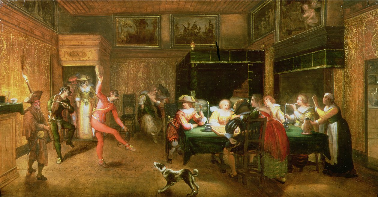 En Harlequin Entertaining av Willem Anthonissone Anthonis