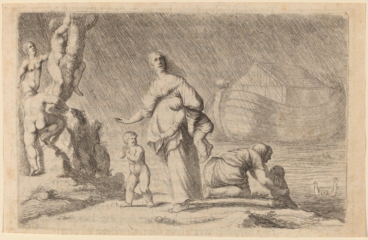 Noaks ark och syndafloden, 1634. av Willem Basse
