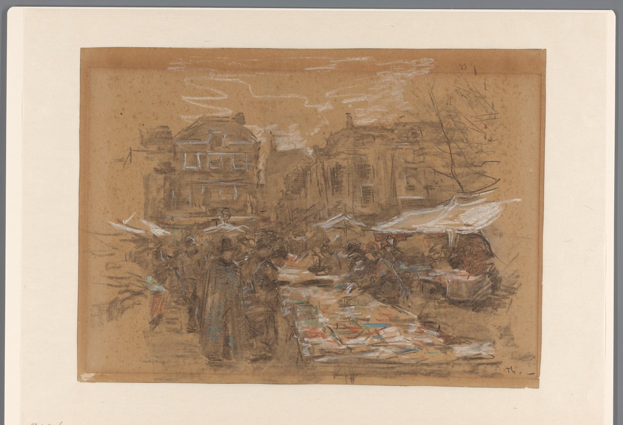 Bokmarknad i Haag av Willem Bastiaan Tholen
