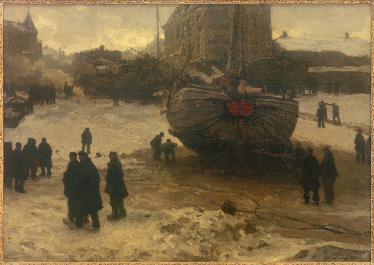 Fiskebåtar i Scheveningen av Willem Bastiaan Tholen