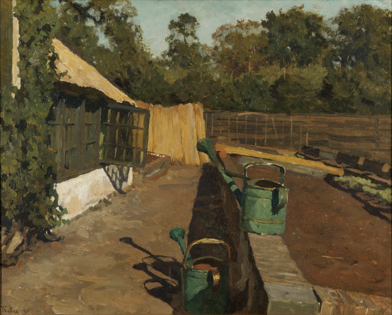 Grönsaksträdgården vid Ewijkshoeve, 1895. av Willem Bastiaan Tholen