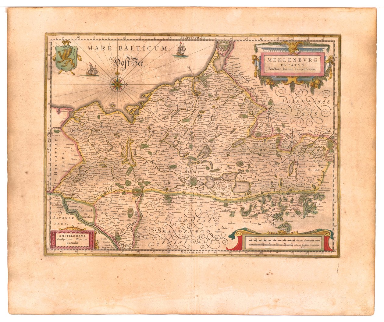 Hertigdömet Mecklenburg av Willem Blaeu