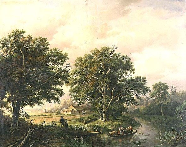 River Scene av Willem Bodeman