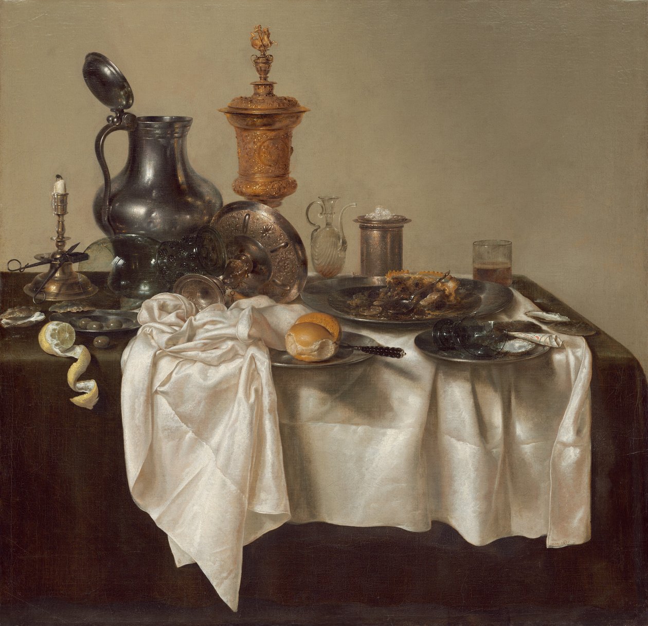 Bankettbit med Mince Pie av Willem Claesz. Heda