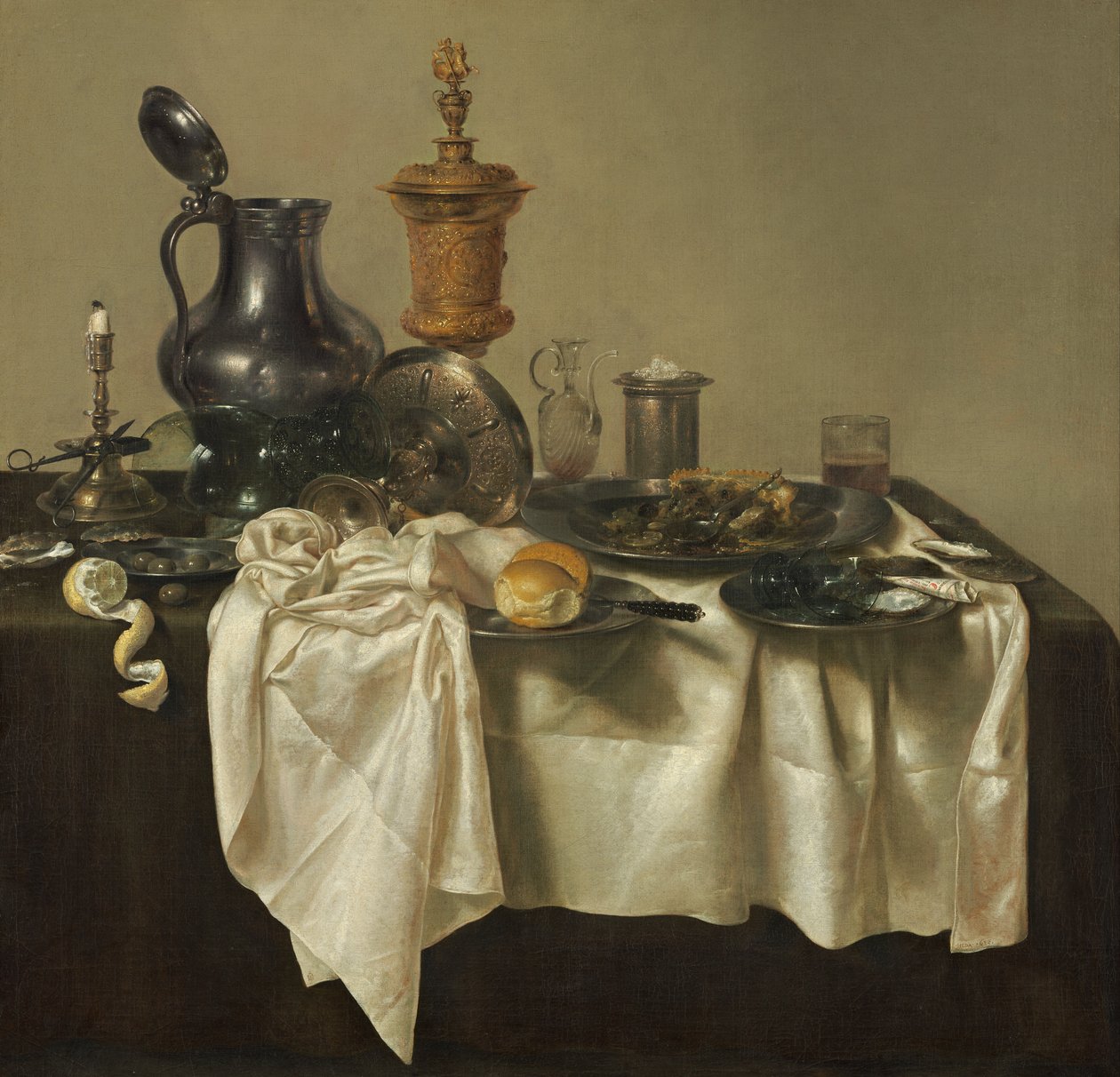 Bankettbit med Mince Pie av Willem Claesz. Heda