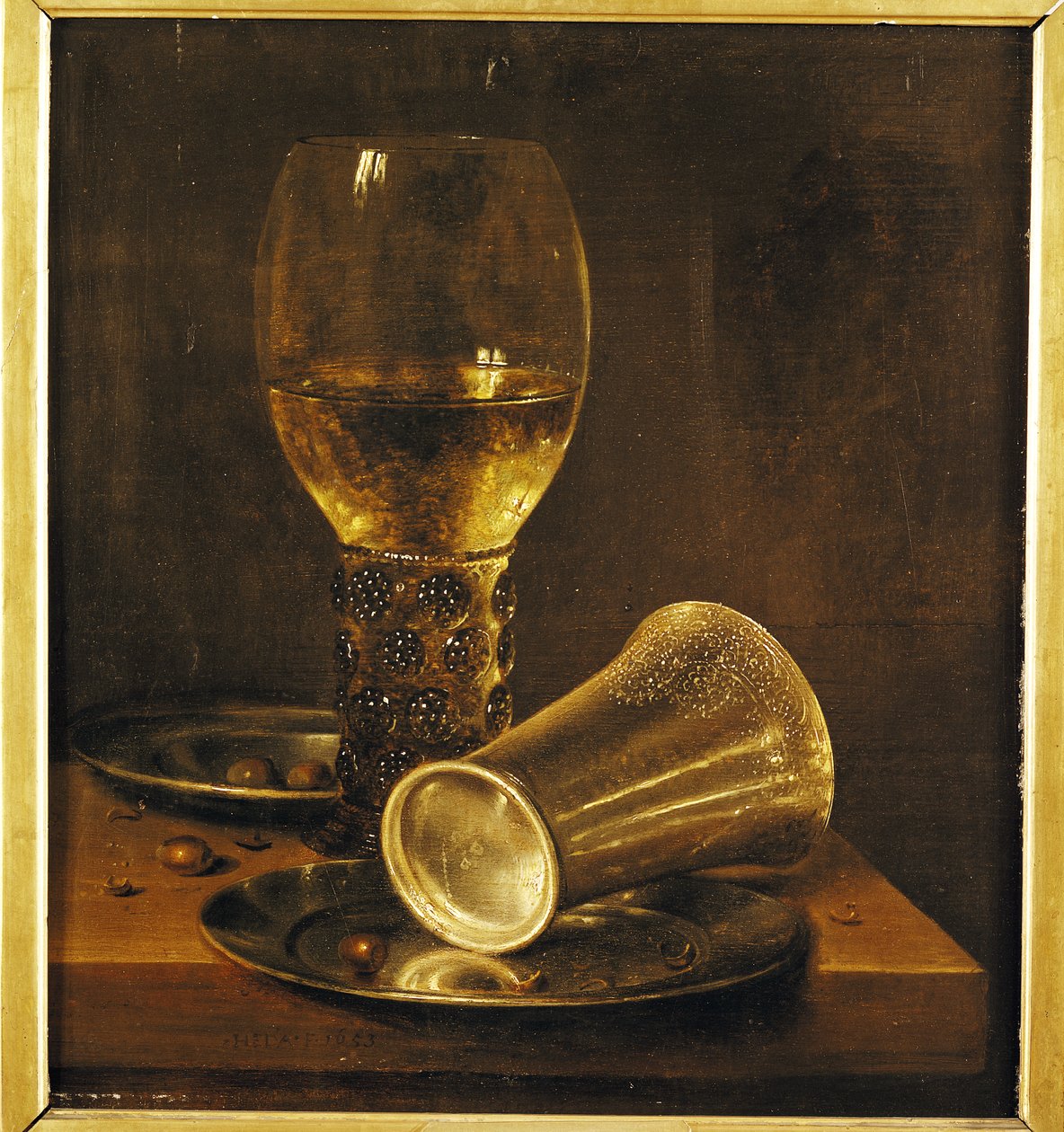 Stilleben med en bägare, 1653 av Willem Claesz. Heda