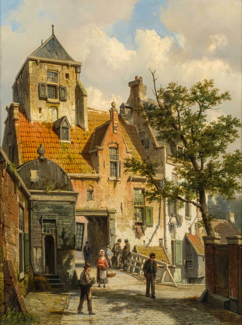 Utsikt över Haarlem, 1891 av Willem Koekkoek