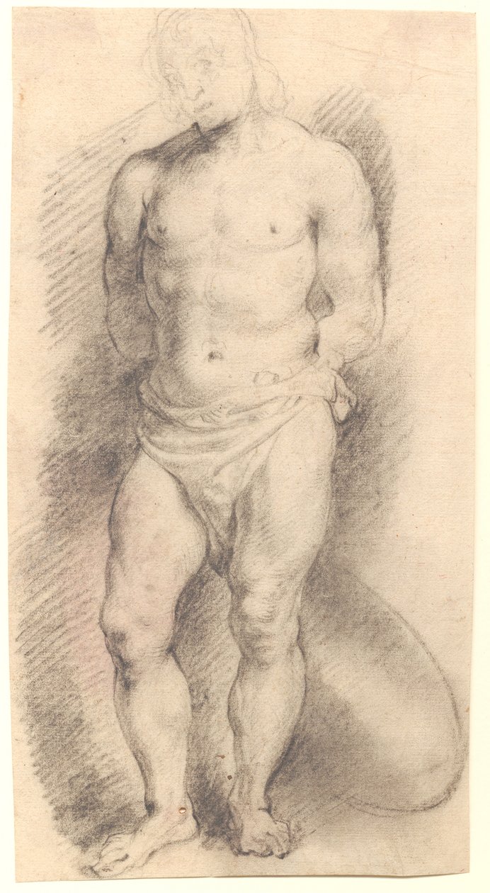 Framifrån av en mansfigur av Willem Panneels