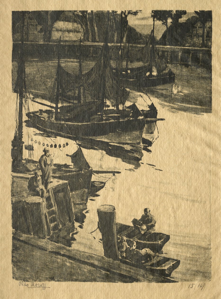The Wharf. av Willem Roelofs