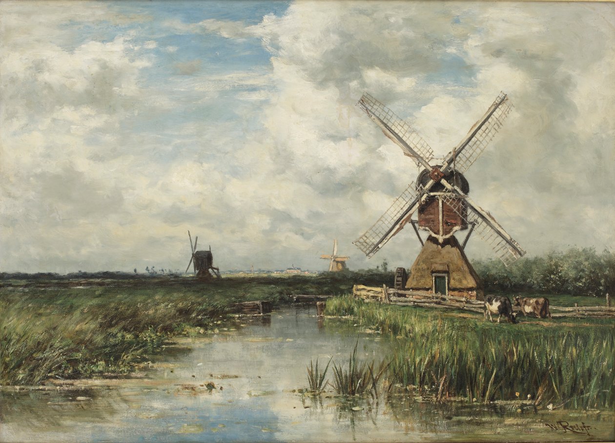 Utsikt nära Leiden av Willem Roelofs