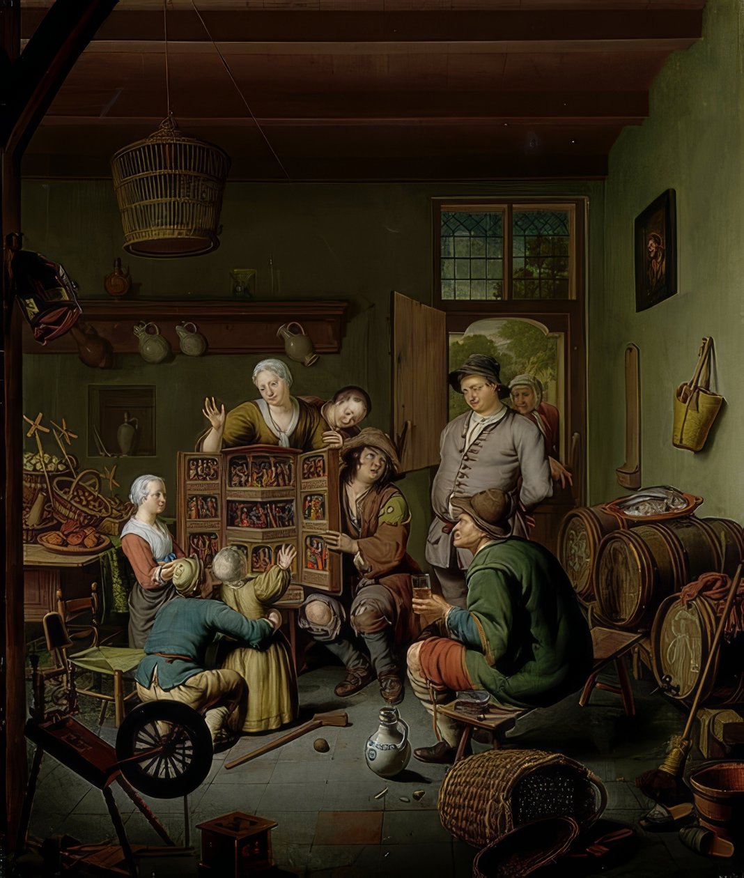 Lådan med rariteter (? T Fraay Curieus). 1718 av Willem Van Mieris