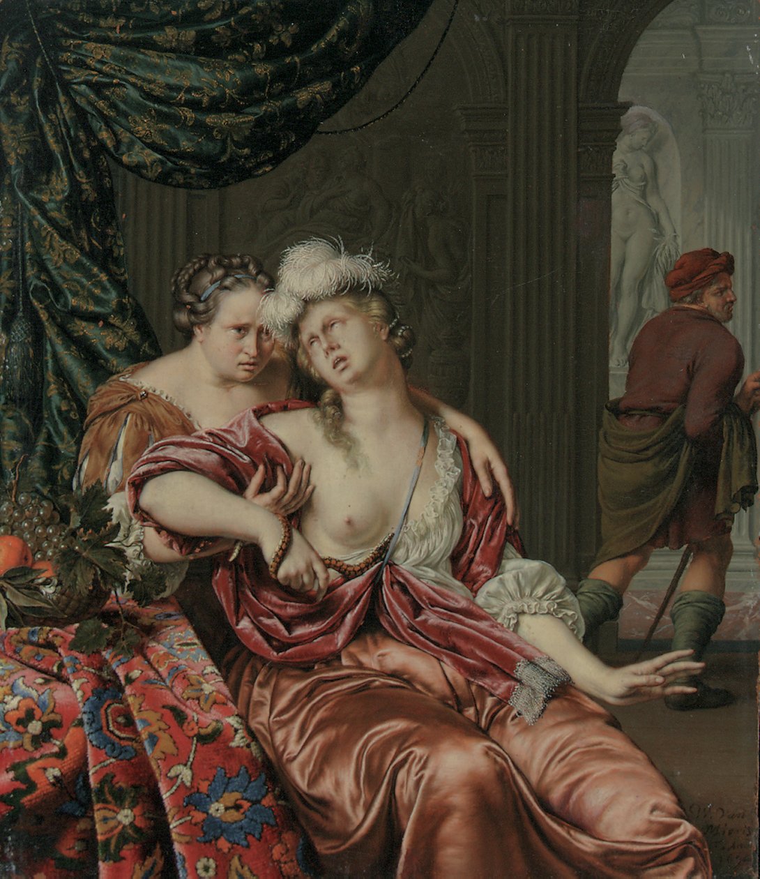 Kleopatras död, 1694 av Willem Van Mieris